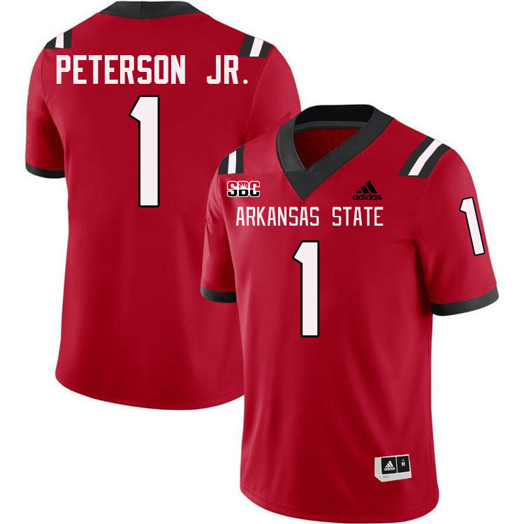 Mike Peterson Jr. Arkansas State Jersey,Arkansas State Red Wolves Football Uniforms,Jersey-Red